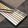Excellent Non-slip Pick Up Comfortable Grip Chinese Style Food Chopsticks Daily Use Family Chopsticks