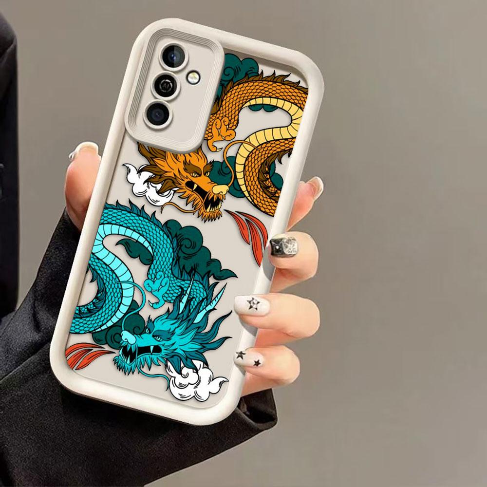 Чехол для телефона с рисунком Дракон Карикатура Обложка Для HONOR 600 400 90 LITE 300 200 70 50 20 10I 9X 8X PRO DIY Чехол Оболочка Funda Capa