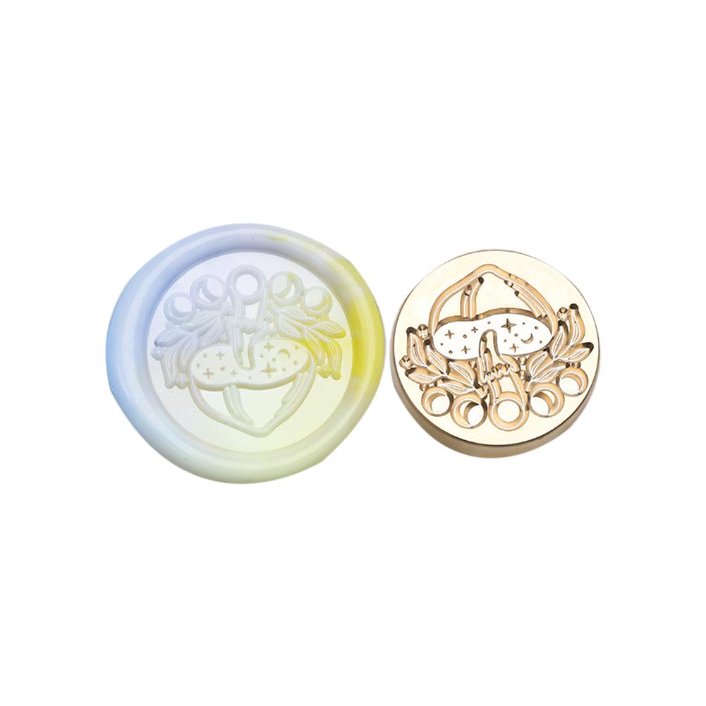 Классический винтажный конверт с медной головкой и восковой головкой для свадебной открытки