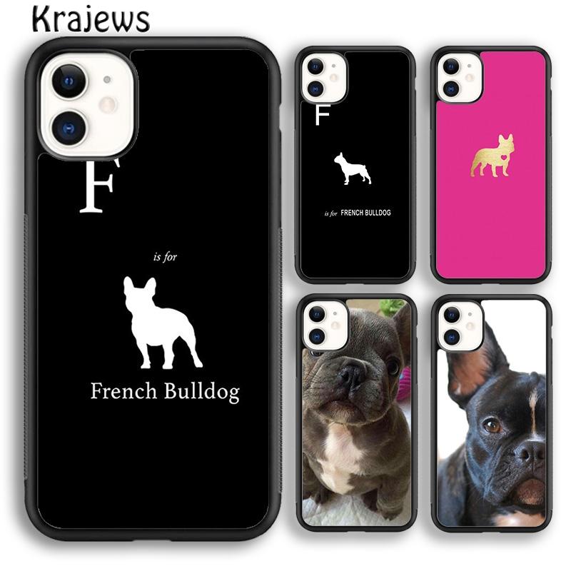 Krajews Французский бульдог забавный мягкий чехол для телефона iPhone 14 6s 7 8 plus XR XS 11 12 13 pro max Samsung Galaxy S21 S22ultra
