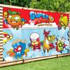 Cartoon SuperZings Birthday Birthday Backdrop Dinning Photography Backdrops Party Banner Printing Backdrop Cloth Photo 539