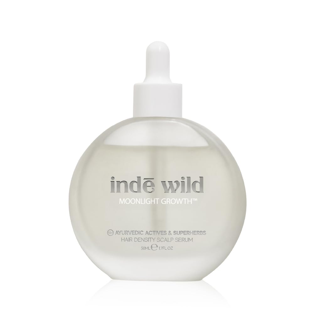 Indē wild Ночная сыворотка для кожи головы Лунный Свет | Сыворотка для роста волос с 9% Активным Комплексом | На водной основе, Несмываемая | Уменьшает выпадение волос, Укреп