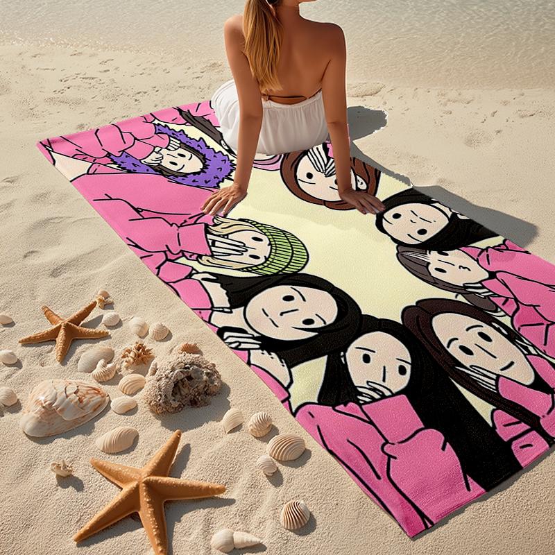 TWICE Fashion Beach Towel: Ideal for Summer Adventures Soft, absorbent and quick drying suitable for swimming and bathing