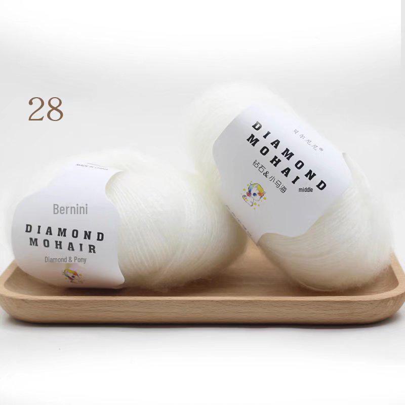 Пряжа Diamond Mohair Fine: Идеально подходит для шарфов, свитеров и вязаных изделий ручной работы.