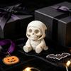 Hand Painted Ghost Ornament 3D Printed Halloween Mummy Figurine, Blank DIY Paintable Bandage Pumpkin Statue, Tabletop Decor Mini Desktop for