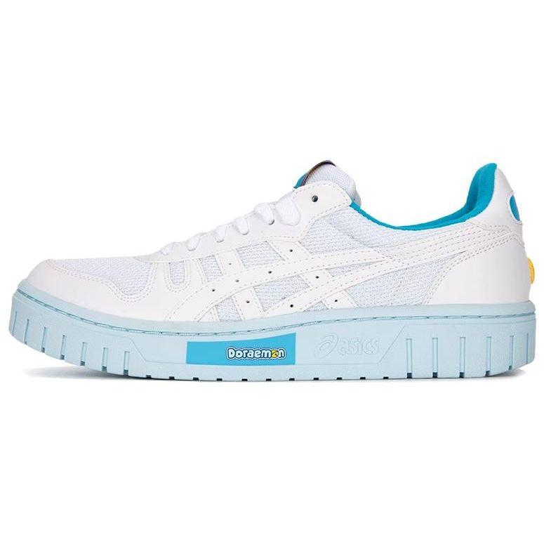 Asics Court Mz Synthetic Leather Shock Absorption Durable Low-Top Sneakers Unisex Sneakers White Blue 1203A353-100