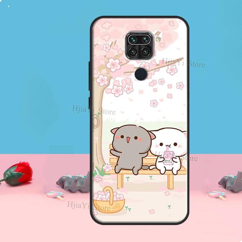 Чехол Персик и Кот Гома для Redmi Note 8 9 10 11 12 Pro Plus 10S 11S 12S Чехол для Redmi 9C 10A 10C 12C Coque