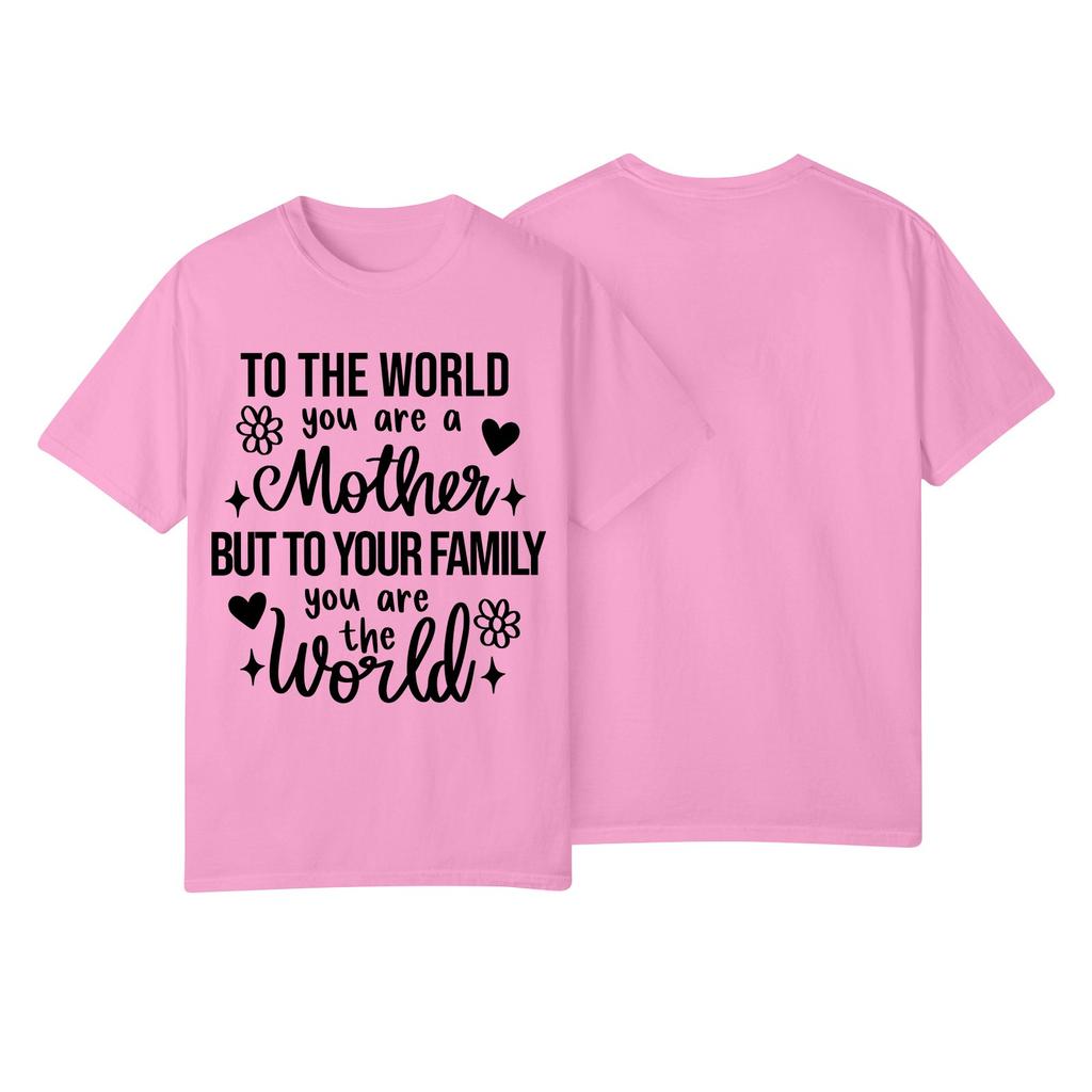 Футболка свободного покроя унисекс с круглым вырезом и принтом