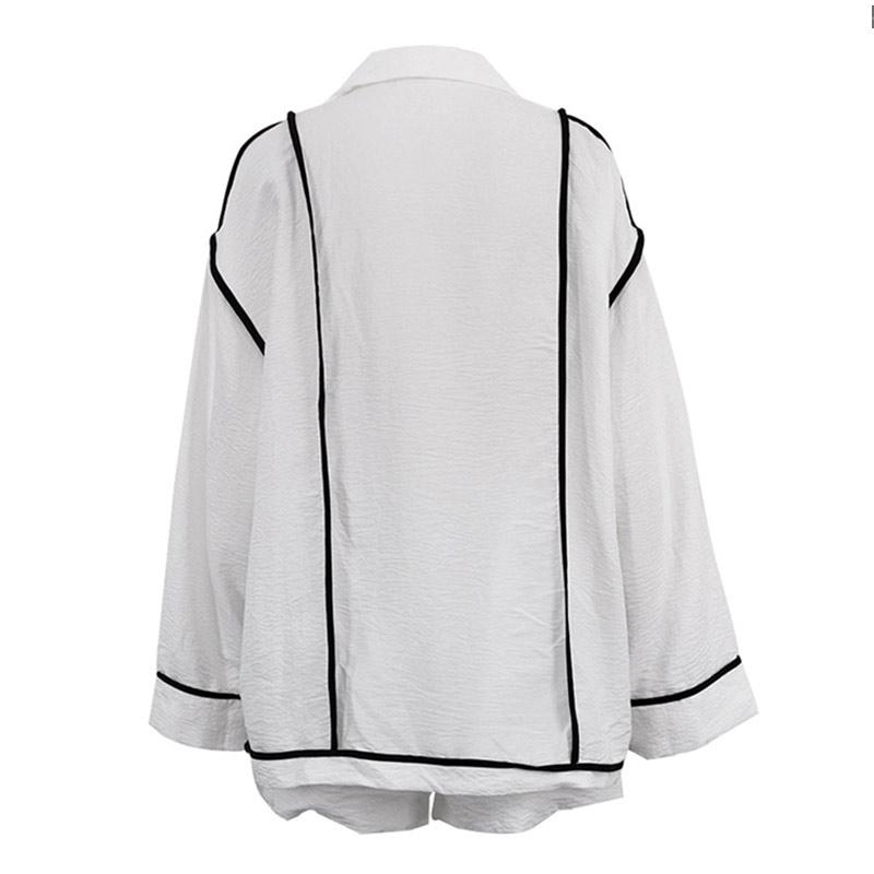 Повседневные свободные шорты комплекты женские кардиганы на пуговицах топы широкие шорты офисные женские комплекты из 2 предметов 2025 новые костюмы весна лето