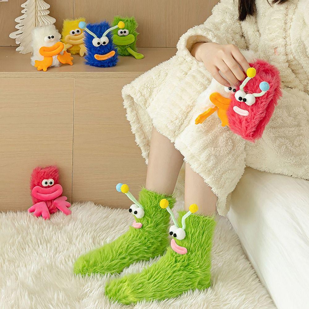 Winter Warm Fluffy Stockings Thickened Floor Socks New Women Stockings