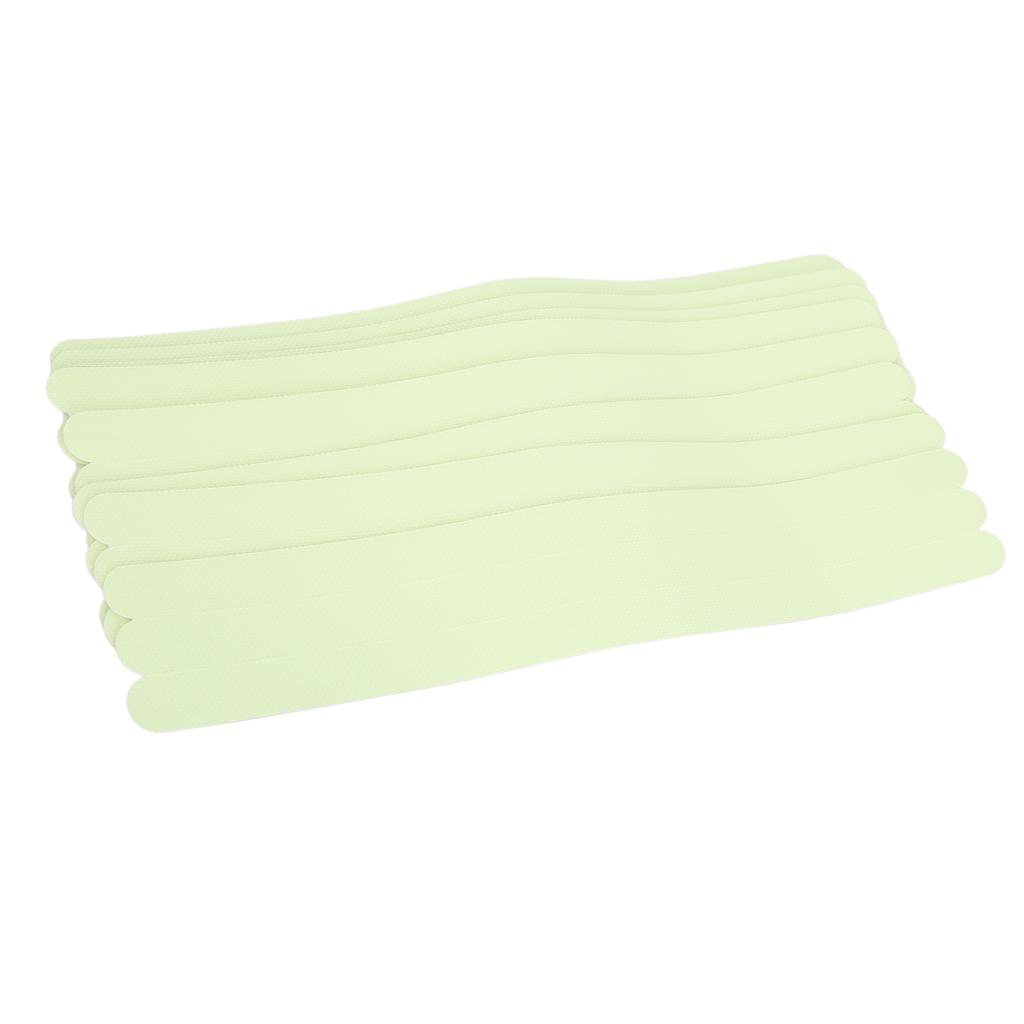 24PCS Anti Slip Traction Tread 2x38cm Green Fluorescent Outdoor Non Skid Tape for Stairs