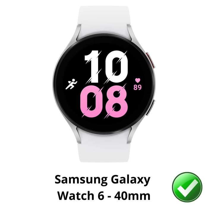 Защитная пленка для Samsung Galaxy Watch 6 - 40 мм [Набор 6 штук] Защитная пластиковая пленка Сверхтонкая Phonillico