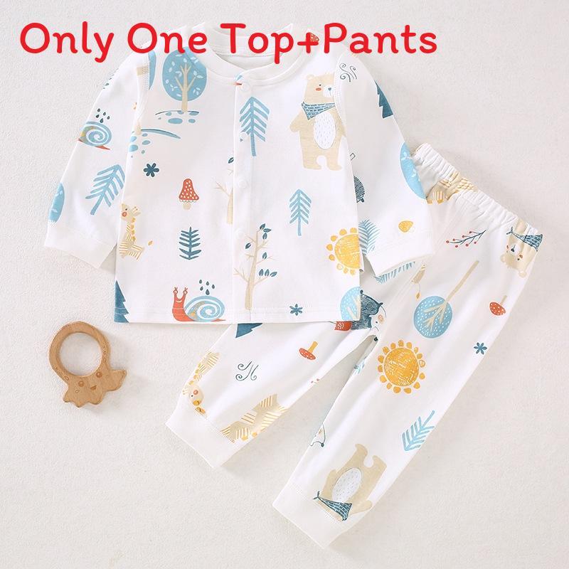 Baby Toddler Cotton Underwear Set With Cartoon And Striped Patterns For All Seasons