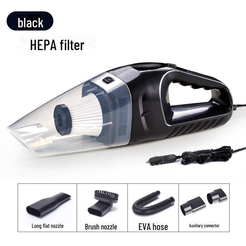 Автомобильный пылесос высокой мощности 120 Вт: Ручной пылесос двойного назначения для влажной и сухой уборки с мощным всасыванием