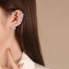 Zircon Metal Shiny Women Earrings Korean Style Earrings Butterfly Ear Hook Rhineston Ear Clip