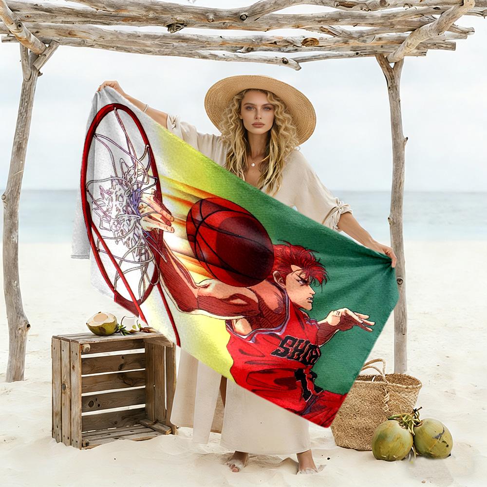 Slam Dunk Beach Towel High Absorbency & Quick-Dry Comfortable Lightweight