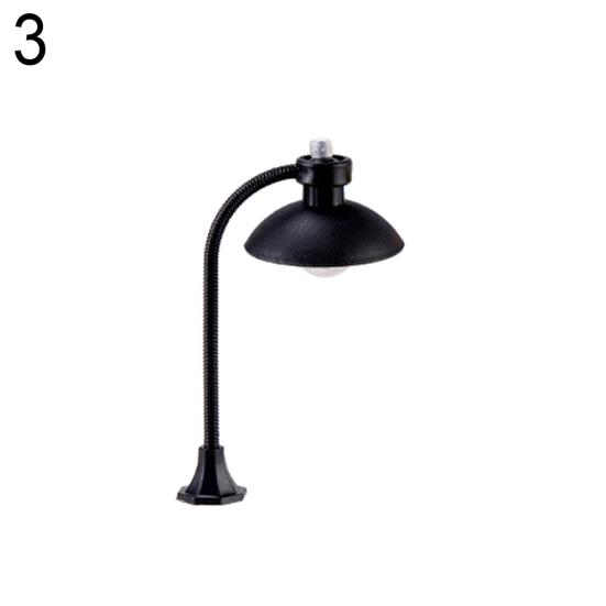 1Pc Creative Resin Street Lamp Model Garden Dollhouse Miniature Landscape Decor