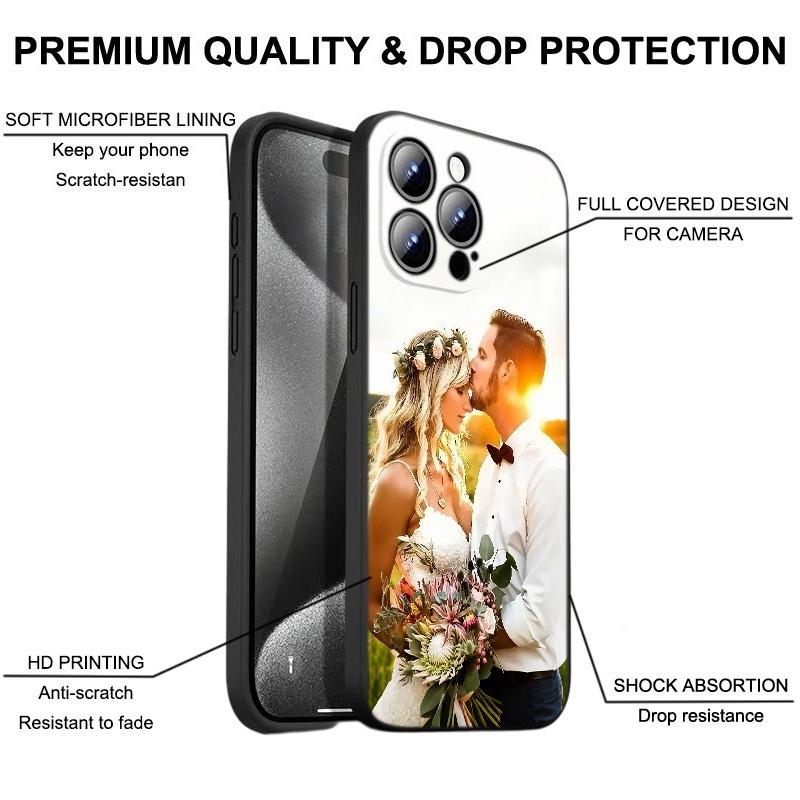 Индивидуальный чехол для iPhone 17 Air 16 16E 15 14 13 12 11 Pro Max Mini SE XS XR 7 8 Plus Рождественские подарки Семье и парам
