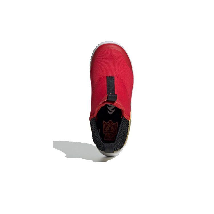 Adidas Rapidazen C Non slip Lightweight Low top Kids' Running Shoes Red Gold Children Aged 3 7 Years Old EH1693