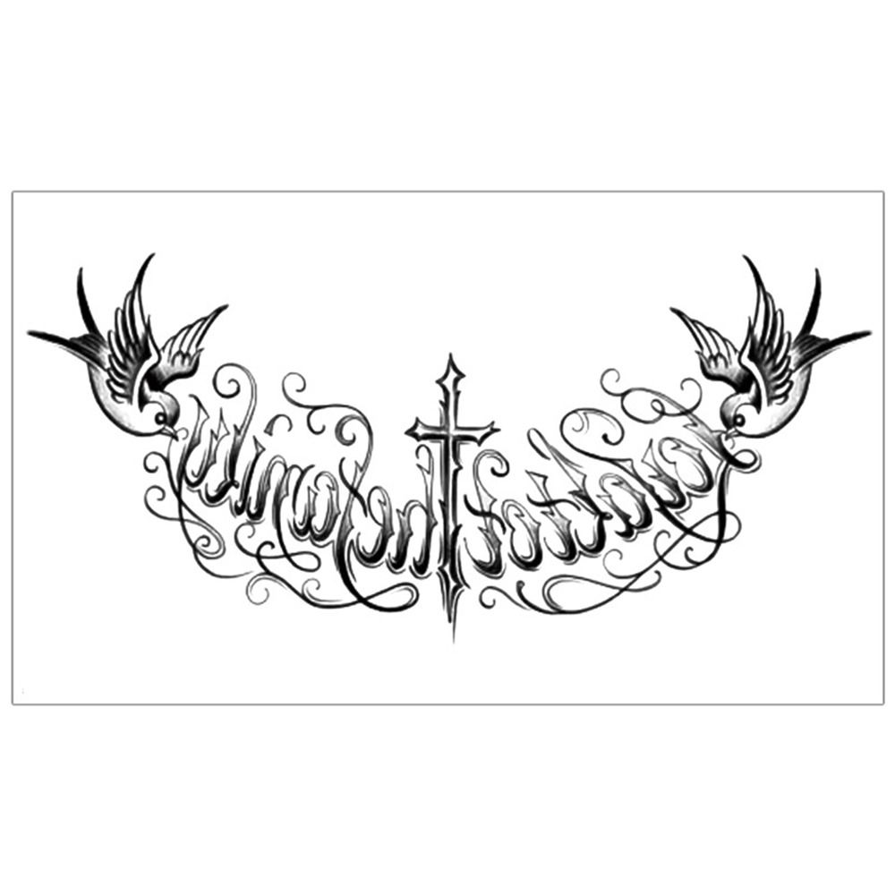 Полупостоянные наклейки с головой дракона, долговечные наклейки с головой дракона на грудь для мужчин