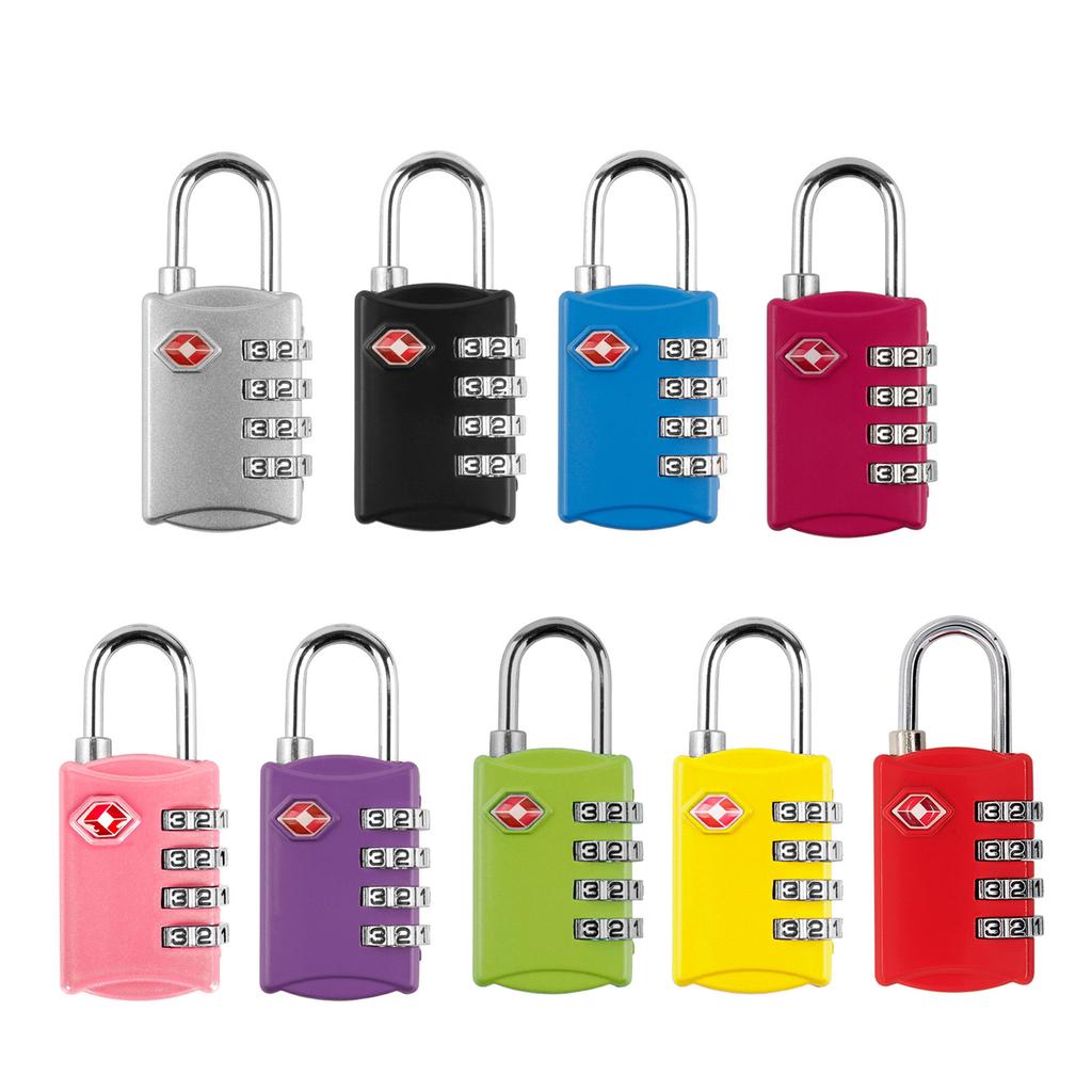 TSA Approved Luggage Locks Travel Locks Practical Suitcase Locks 4 Digit Combination Padlocks for Lockers Gym Travel Bag