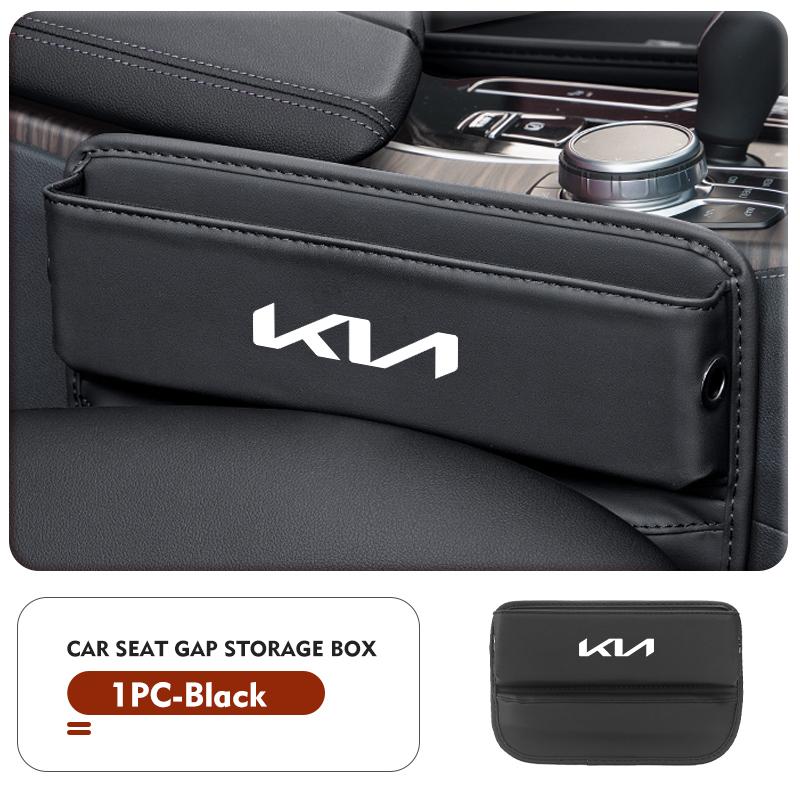 Leather Car Seat Gap Filler Storage Box Cup Holder Accessories For KIA K5 K2 Optima Soul Spectra Niro Cadenza Sephia Carens MP2