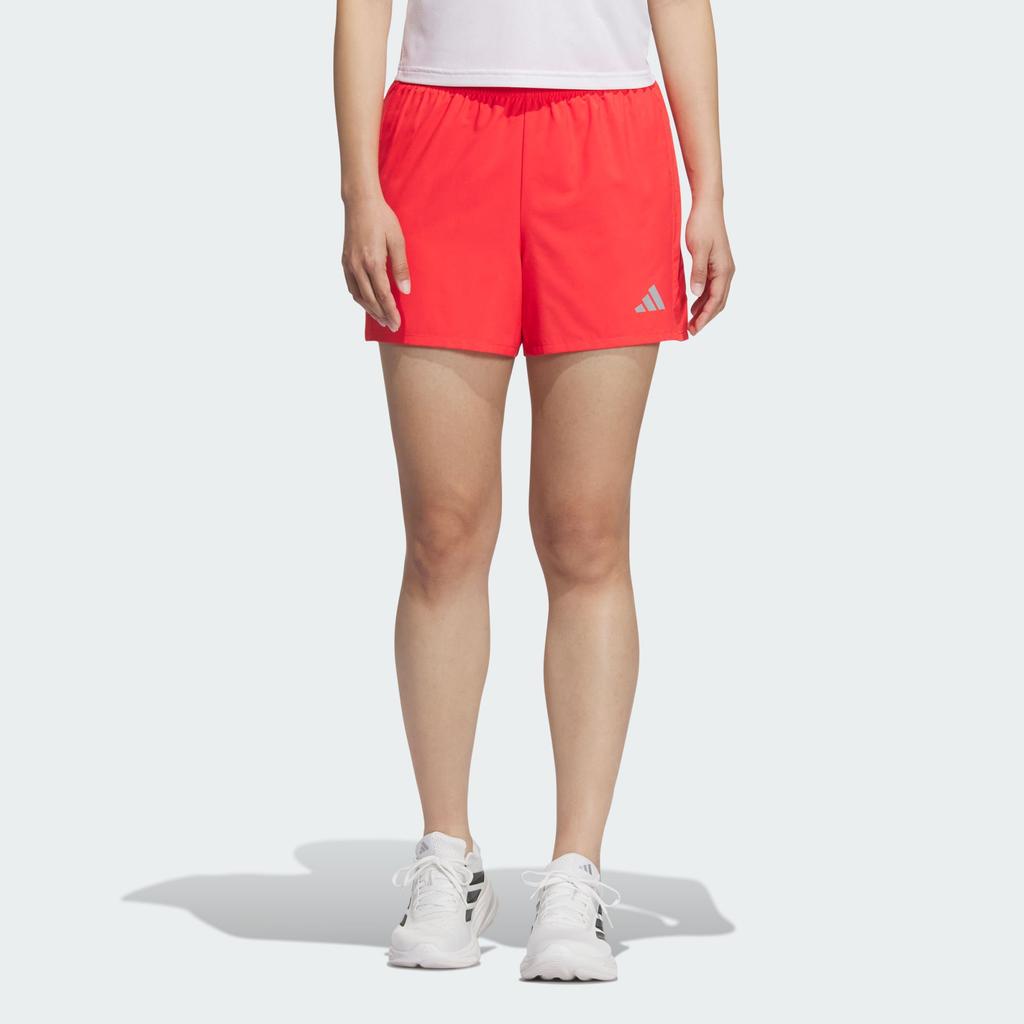 Adidas Running Logo Woven Comfortable Versatile Solid Color Sports Shorts Women Shorts Bright-Red Dark-Silver-Gray JZ2209