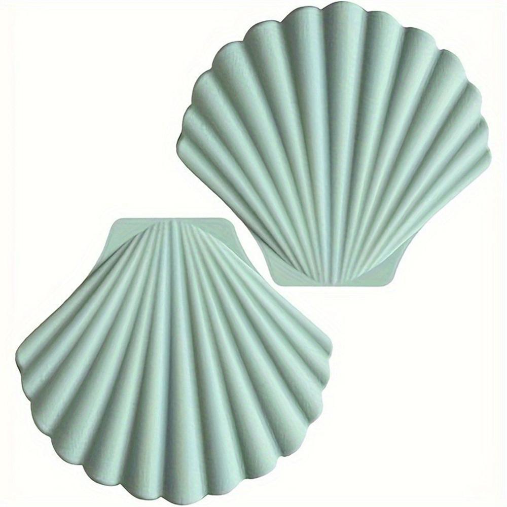 2Pcs Silicone Anti-scald Gloves Shell Shape Heat Resistant Non-Slip Grip Microwave Oven Pot Handle Mitt Lid Holder Kitchen Tool