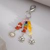 Y2K Изысканные Стильные Брелоки Звезды Солнце Луна для Женщин Стеклянные Бусины Камни Сумки Брелоки Аксессуары Парные Брелоки Ювелирные Изделия