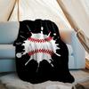 Baseball Theme Printed Blanket - Perfect for Couch, Bed, Travel & Outdoor Use | Machine Washable, Cozy & Durable.