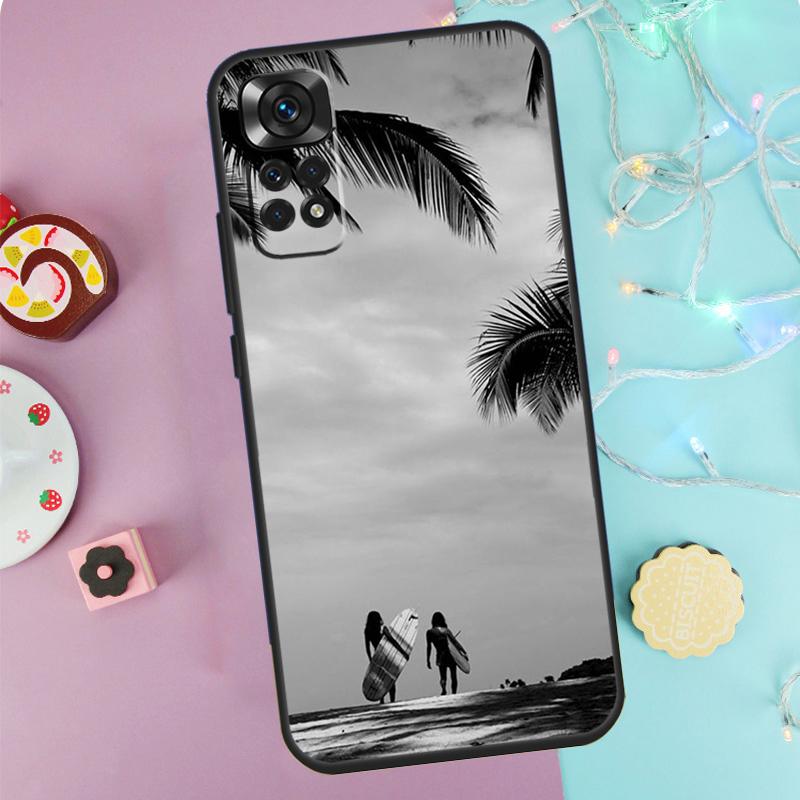Surfing Wave Case For Xiaomi Redmi Note 14 13 9 10 11 12 Pro 9S 10S 11S 12S Redmi 13C 10C 12C 14C Cover
