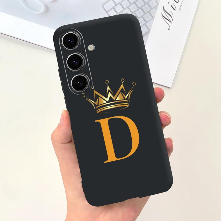 For Samsung Galaxy S24 5G Case SM-S921B Capa Fashion A Z Letters Soft Silicone Back Cover For Samsung S24 Ultra S24+ S 24 Bumper