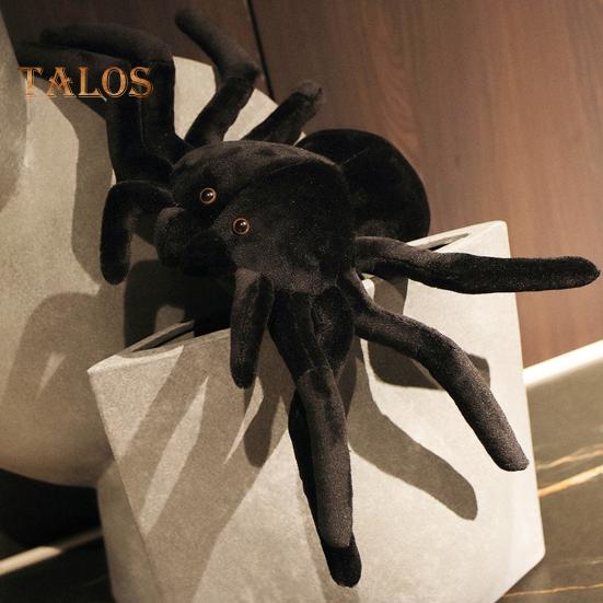 TALOS плюшевая игрушка декоративная забавная ПП хлопок черный паук мягкая кукла орнамент