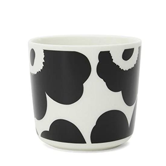 Marimekko Latte Unikko Кофе Черный и 70637 190 Кружки, Пара, Чашки, Белый