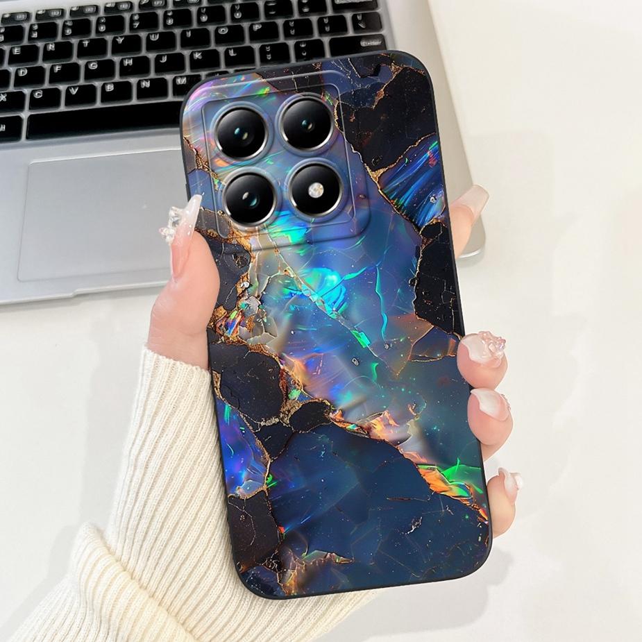 Чехол для Xiaomi 14T Pro Стильные Цветы Мультяшная Обложка Ударопрочный Мягкий ТПУ Чехол для Телефона Для Xiaomi Mi 14T Pro Mi14T 5G Fundas Coque
