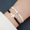Personality Adjustable Charm Bracelet Creative Couple Hand Ring Cross Bracelet Men and Women