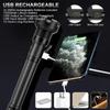 Светодиодный фонарь XHP160 Самый мощный 8-ядерный USB-перезаряжаемый фонарик с зумом Батарея 26650 Защитный ручной фонарь для кемпинга Охоты