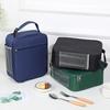Lunch Box Bag Convenient School Supply Easy To Clean Insulated Bento Box Bag Practical Freshness Preservation Oxford Cloth