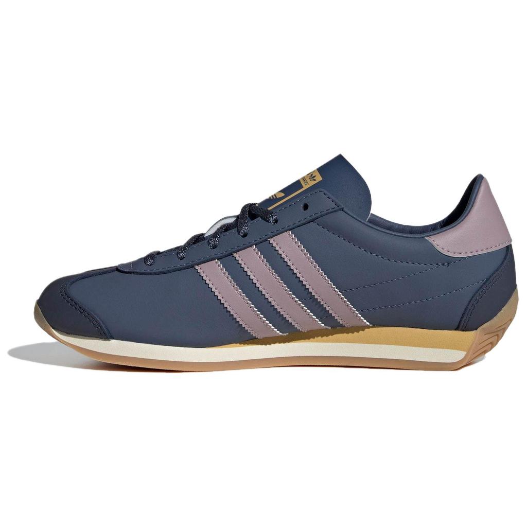 Adidas Originals Country Classic Comfortable Shock Absorbing Durable Low Top Running Shoes Unisex Sneakers Blue Purple IE8612
