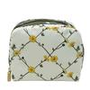 LeSportsac Square Cosmetic Pouch 6701 CROSS [LeSportsac] (DAISY ECRU) [Used]
