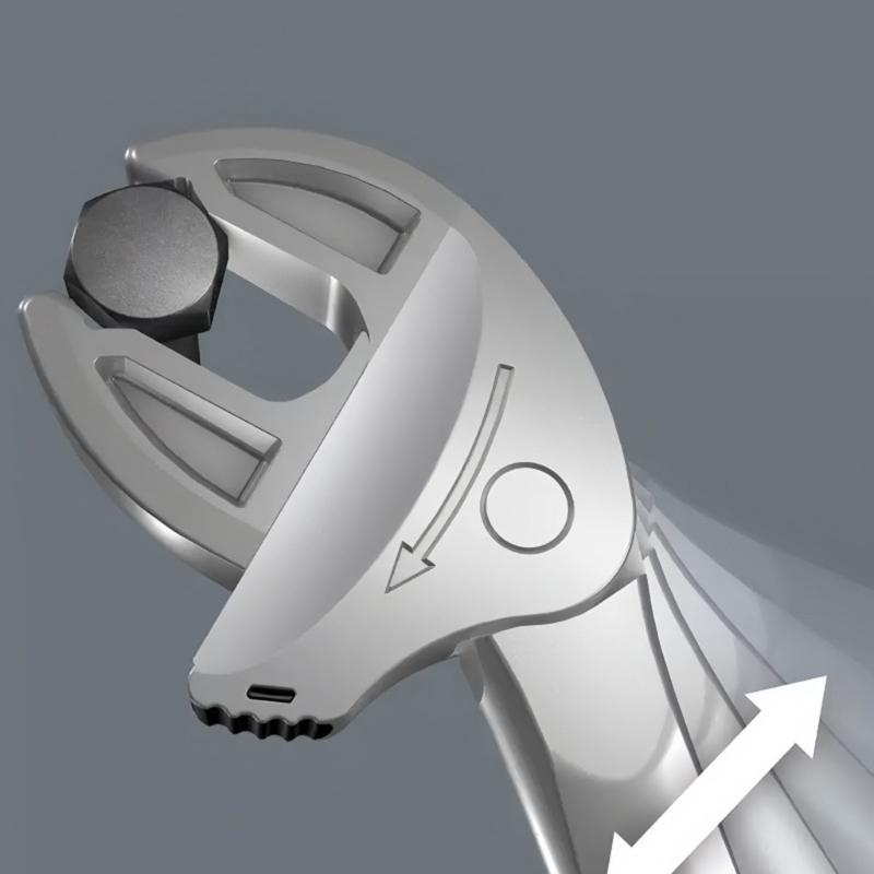 Практичный регулируемый гаечный ключ с поворотной на 360 градусов губкой, промышленный инструмент для крепежа для промышленных болтов и механических применений