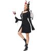 Halloween Sexy Hollow Straps Witch Dress Little Demon Adult Dress Up