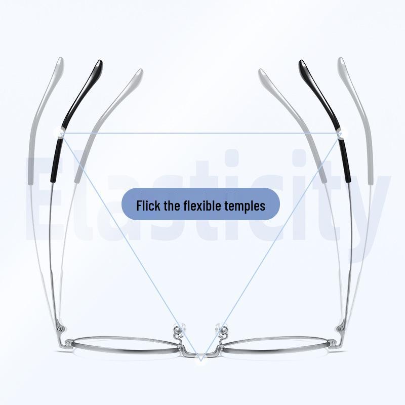 Baishifen Легкая Немагнитная Титановая Ретро Круглая Оправа для Очков для Маленьких Лиц (1010-й)