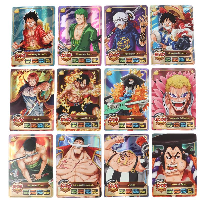 Игрушки 50 шт. Карты One Piece Английская версия Голографические SSR Коллекционные карты Персонажи Аниме Luffy Shanks Карта для Детей Подарок