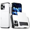 Кошелек Push Pull Слот для карт Роскошный однотонный чехол для телефона для iPhone 16 Pro Max E 14 11 12 13 15 Pro Max Mini Бампер Задняя крышка