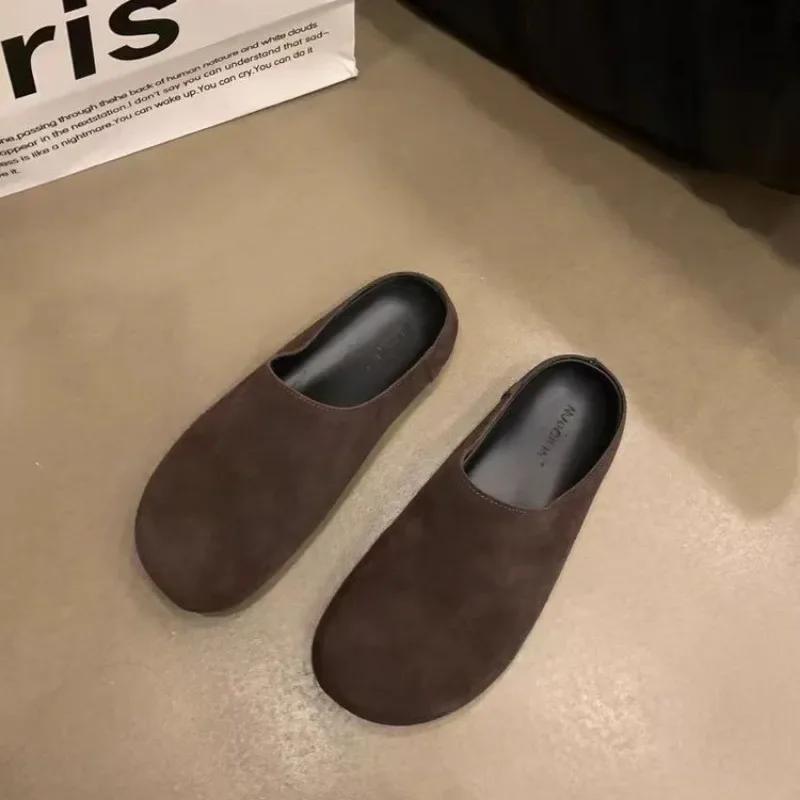 Fashion 2024 Hot Sale Ladies Shoes Basic Women's Slippers Summer Beach Slippers Women Closed Toe Solid Platform Slippers Ladies Shoes