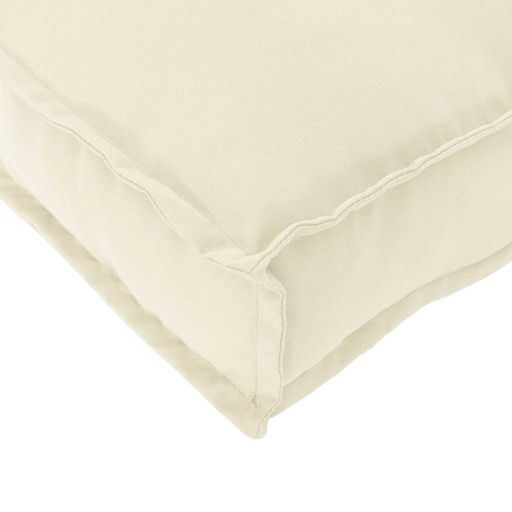 Cream Cushion 50 x 50 x 12 cm Oxford Fabric