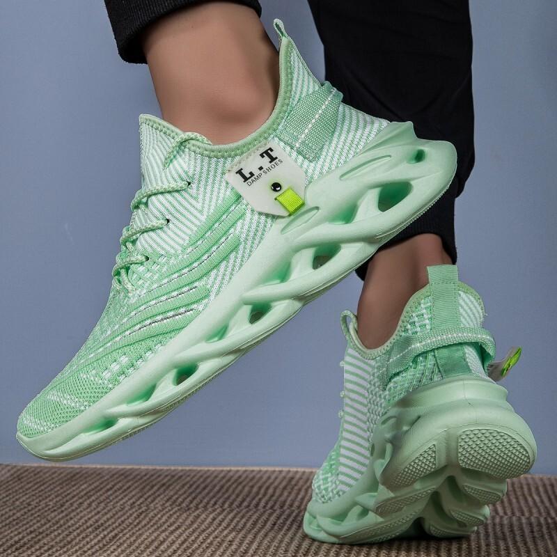 Men Casual Sport Shoes Breathable Lightweight Sneakers Outdoor Mesh Black Running Shoes Athletic Jogging Tennis Walking Shoes