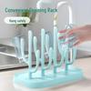 Foldable Multifunctional Baby Bottle & Tableware Drying Rack - Dustproof Storage Solution