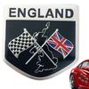 Union Jack Flag Emblem Sticker,England UK Flag Alloy Emblem Badge - Elizabeth II Anniversary